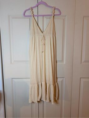 Zara cream knit dress